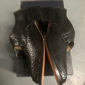 Romano Genuine Python skin mens dress casual